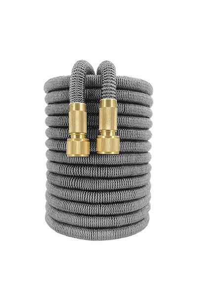 Choice 25ft 1/2'' Light Grey Best Selling Garden Hose Flexible Hose Garden Watering Pipe Double Latex High