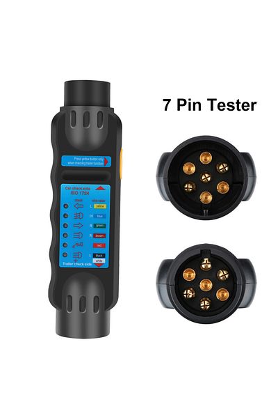 AINYSZIN 7pin 7 / 13 Pin Plug Socket 12v Trailer Tester Wiring Circuit Light Test Car Truck Rv Caravan Access