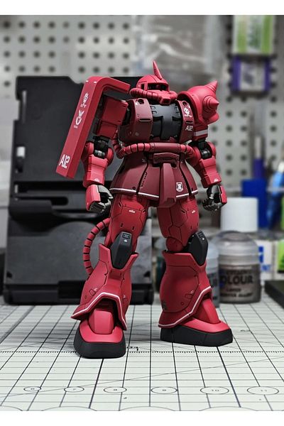 Choice Red Hg 1/144 Mc-06c-6 R6 Zaku 2 The Base Limited Ver Painting Color Assembly Model Kit Collection Ac