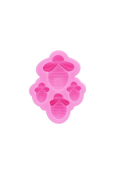 TUTULE Pink Gj-75 Cartoon Mini Bee Shoes And Clothing Decorative Accessories Drip Mold Chocolate Cookies Ca