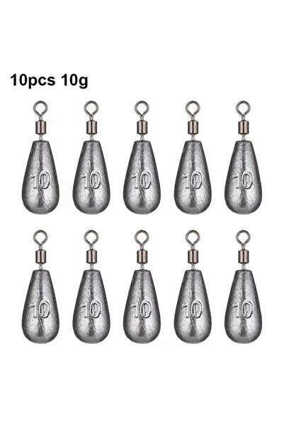 Choice 10 قطع من ثقالة صيد السمك سريعة الفك 10 جرام، 10 قطع من ثقالة الطعم ال...