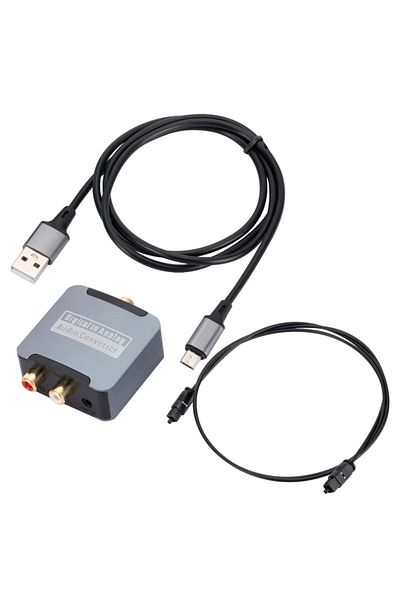 PzzPss Digital To Analog Dac Digital To Analog Audio Converter Optical Spdif Toslink Coaxial Input To L/r R
