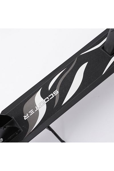 Fab N Funky Foldable Kids's Scooter with Adjustable Height and Kickstand, T-handlebar, 3 Years+, Black