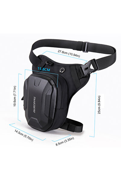 APWIKOGER حقيبة جانبية للساق للدراجات النارية من طراز B، حقيبة سفر مقاومة للم...