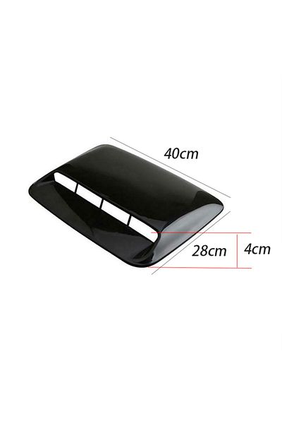 Choice 1pc 40cm Black 40cm Universal Car Air Flow Decorative Intake Hood Scoop Bonnet Vent Sticker Cover Ho