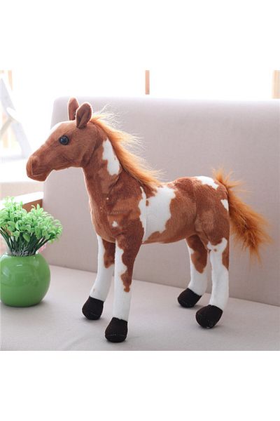 Choice 30cm America Spent Horse 30cm Simulation Horse Plush Toys Cute Stuffed Animal Zebra Doll Soft Realis