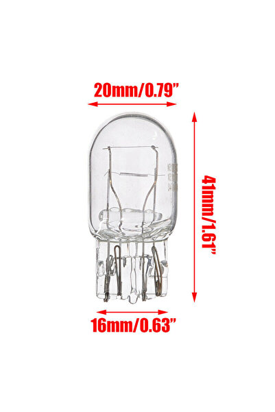 Choice1 10pcs T20 7443 7440 Signal Light W21/5W Clear Glass DRL Daytime Running Lights Turn Stop Signal B...