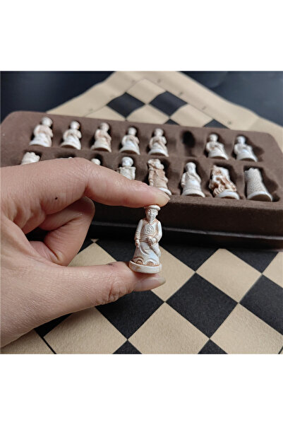 Choice تقليد الشطرنج القديم البوق الراتنج قطع الشطرنج الجلود رقعة الشطرنج 28*28 سنتيمتر (11 بوصة) تشينغ بينغ ج...