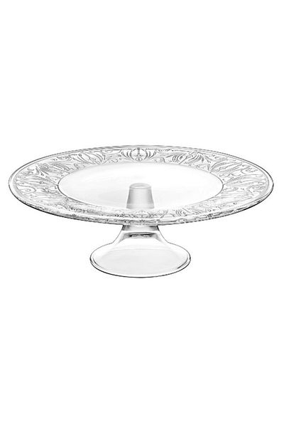 Vidivi Burano High Definition Glass Footed Cake Plate 33cm