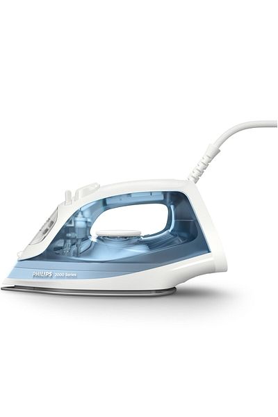 Philips Fier de calcat Philips DST2010/90 Seria 2000, debit de abur 25g/min, Calc Clean, 250 ml, Albastru