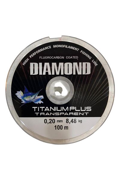 BAUER Diamond Titanium Plus 0.20 mm 100 Mt Reel Fishing Line - Color: Smoked 8.48 kg