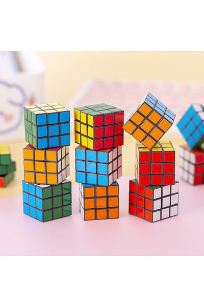 Choice 12 قطعة - 2 مكعب سحري صغير 3 سم، ألعاب تعليمية للأطفال، جائزة لرياض الأطفال، حفلات أعياد الميلاد F