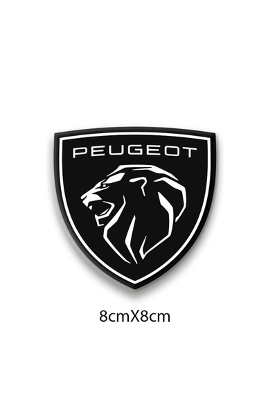 PROMOT OTOMOBİL MOTORSİKLET AKSESUAR STİCKER PEUGEOT 3D DAMLA STİCKER LOGO 1