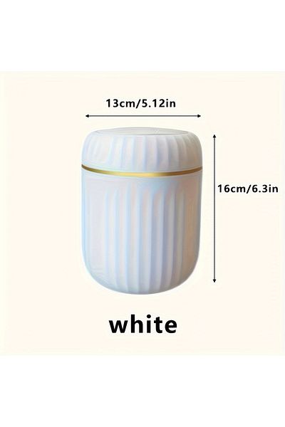 Choice White Mini Desktop Trash Can With Lid Garbage Waste Bin Organizer Bedroom Office Desk Storage Box Ma