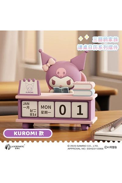 Choice Sanrio Kuromi Pochacco Desk Calendar Series Ornaments Cute Pacha Dog Tabletop Ornaments Birthday ...