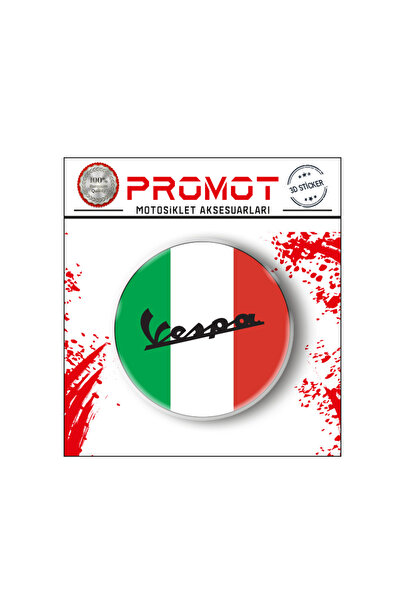 MOTOSEPETİM Sticker VESPA 3D DAMLA LOGO  STİCKER 5CM  1