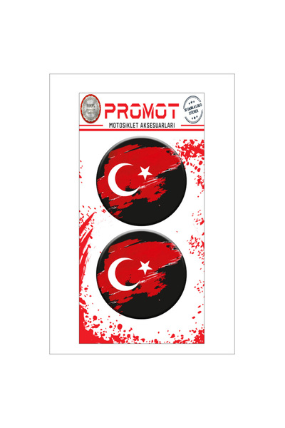Genel Markalar OTOMOBİL MOTORSİKLET AKSESUAR STİCKER TÜRK BAYRAĞI 3D DAMLA 2 ...