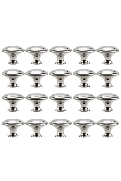 Choice 20pcs 1/10/20/25pcs Door Knobs Stainless Steel Drawer Cabinet Handles Knobs Kithcen Cupboard Pull Ha
