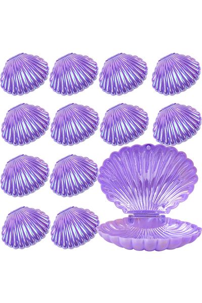 Choice 5/10pcs Colorful Shell Candy Boxes Mermaid Birthday Party Biscuit Gift Packaging Jewelry Storage ...