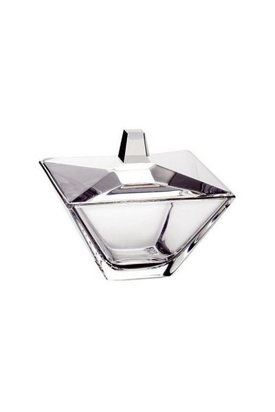 Vidivi Torcello High Definition Glass Small Candy Bowl with Lid 11 x 11cm