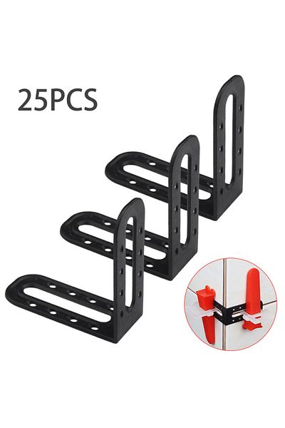 Choice 25pcs 25-100pcs Tile Leveling System Clips Male Angle For Floor Wall Tile Leveler Spacers Locater Ad