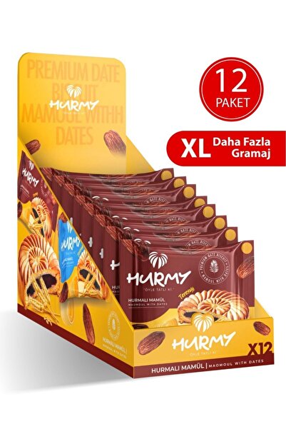 HURMY 60 جرام × 12 عبوة من مادة التمر بالزبدة