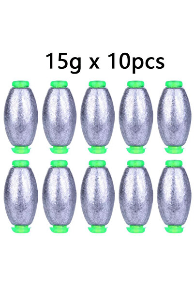 Choice 10 قطع 15 جرام 5 قطع/10 قطع ثقالة صيد 2 جرام - 30 جرام شكل زيتوني انزل...