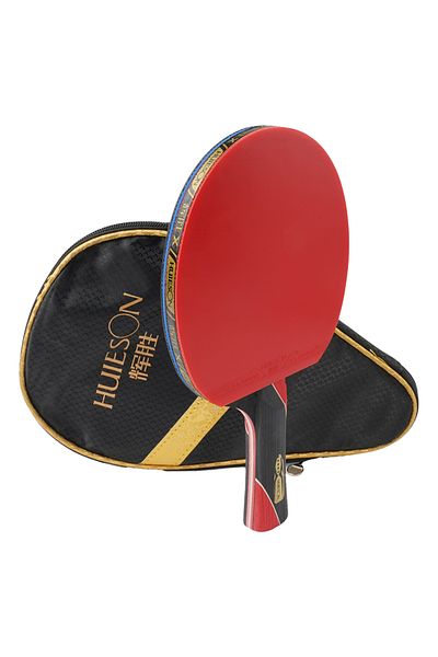 Choice Long Handle Ping Pong Paddle Hard Case Single Professional Training Carbon Table Tennis Bat Racket P