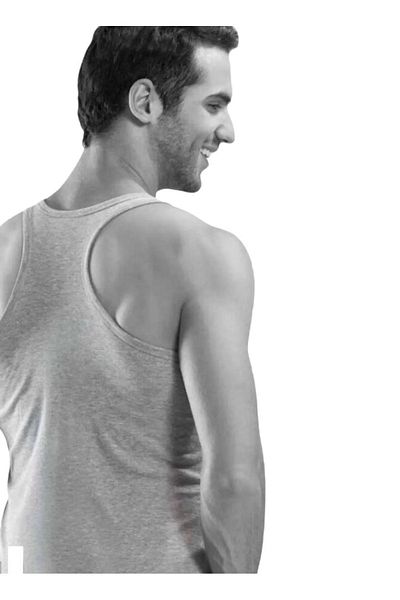 ByDon 5 Men's Strappy Rib Sportsman (Rambo) Undershirt 100% Cotton