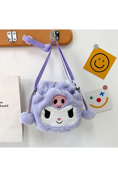 Choice Kuromi Sanrio Bag Kawaii Cinnamoroll Handbag Tote Plushie Shoulder Messenger Bags Kuromi Hello Kitt