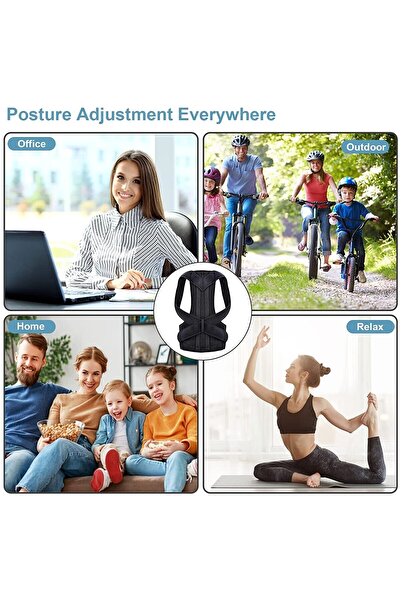 Akselife Women Men Double Underwire Upright Posture Corset Shoulder Waist Back Belt Anti Humpback Corset