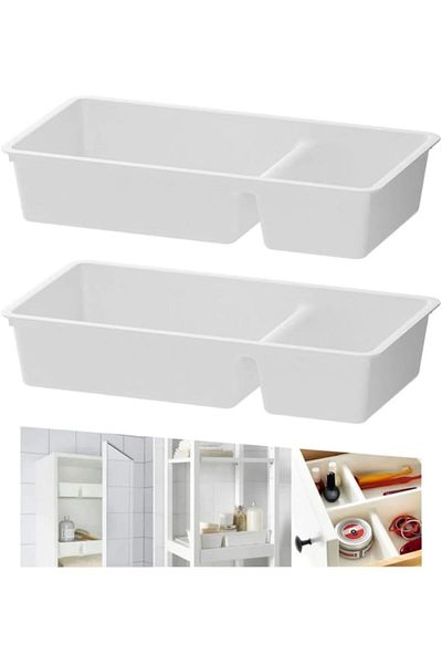 STOREMAX Mu-Artshop Way Compartment Drawer Organizer White (3) Tnca 871301