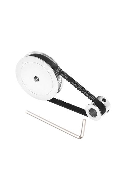 Choice 2gt-6-200mm Belt 20 60teeth Bore8mm 1:3drive Closed Loop 2gt Timing Belt Pulley Set 20 & 60 Teeth Bo