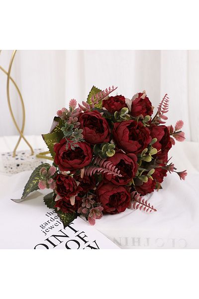 Choice 2 9 Heads Simulation Rose Fake Wedding Arch Silk Flower Home Decoration Artificial Home Living Room.