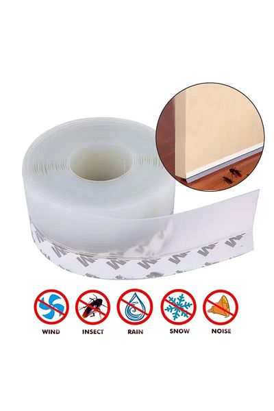 Choice 35mm 5m Door Draft Stopper Window Seal Strip Dust And Noise Insulation Silicone Weather Stripping Fo
