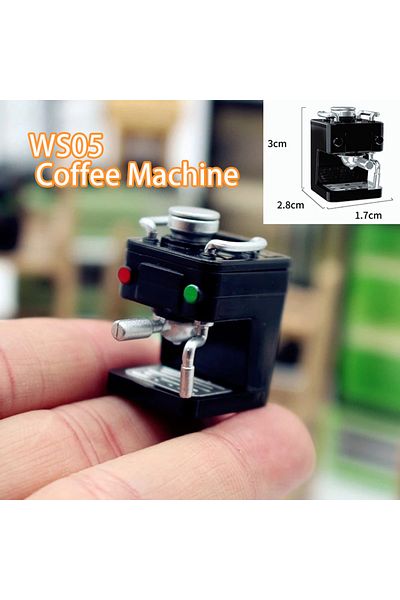 MSFTOYS ملحقات ماكينة صنع القهوة وخلاط العصير وجهاز صنع الدمى بمقياس 1:12 من Ws05