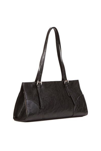 Newish Polo حقيبة يد وكتف نسائية باللون الأسود