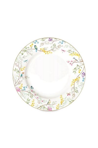 EasyLife Birds Melody Glossy Glaze Porcelain Dinner Plate 26.5cm