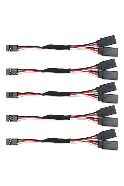 U-Angel-1988 150mm 5pcs/lot 150mm 300mm 500mm Rc Servo Y Extension Cord Cable Lead Wire For Jr Futaba Rc Battery