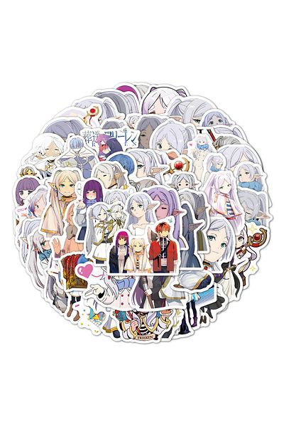 Choice 60pcs 60pcs Cute Cartoon Frieren Beyond Journeys End Stickers Himmel Frieren Anime Decals Skateboard