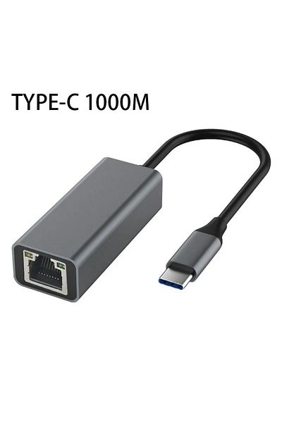 Ninth World Type-c 1000m Usb Type C Ethernet Adapter Network Card Usb Type-c To Rj45 100/1000mbps Lan Internet C
