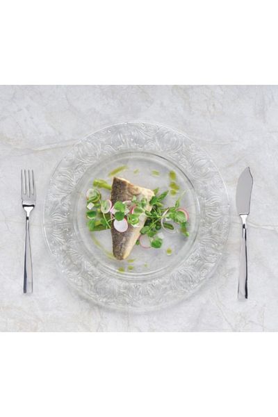 Vidivi 2-Piece Burano High Definition Glass Charger Plate Set 32cm