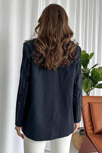 Mine Tan Butik Блейзер з блискучим покриттям для жінок