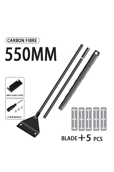 Choice 550mm 5 Blade Fish Tank Cleaning Tool Flat Sand And Algae Removal Dual-use Glass Algae Removal Scrap