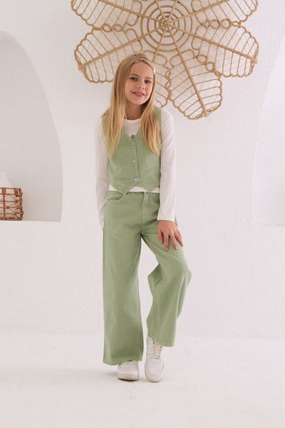 HAUSEkids 4-8 Years Old New Olive Girl's 3-Piece Set - Khaki