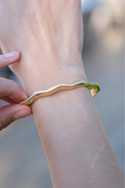 Tufanlar Kuyumculuk Altın Taşlı Kelepçe