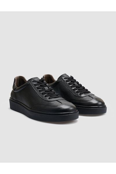 Cabani Pantofi sport pentru bărbați, 100% piele naturală, negre