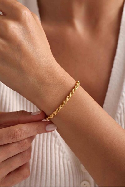 Tufanlar Kuyumculuk 14 Ayar Altın Halat Bileklik 3.60 mm