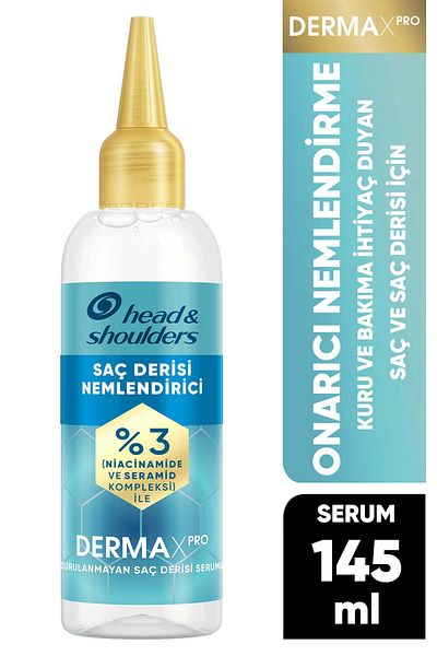 Head&Shoulders Dermaxpro Repairing Scalp Hydrating Leave-In Hair Serum with Niacinamide and Ceramide 145ml