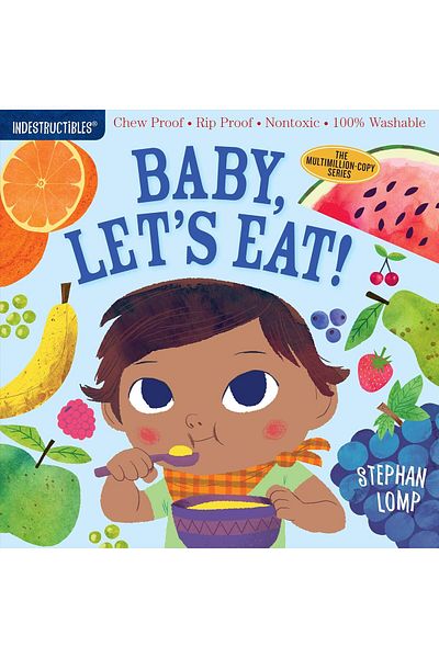 Workman Publishing Indestructibles - Baby, Let's Eat! Paceman with Heart Label